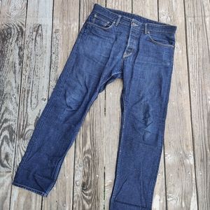 Railcar Fine Goods Men's Spikes Japanese Neppy Raw Denim Jeans